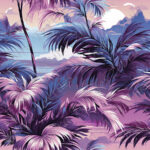 Palmier mauve 5