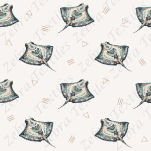 Raie boho fond gris