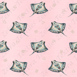 Raie boho fond rose