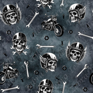 Skull mécanique fond marine