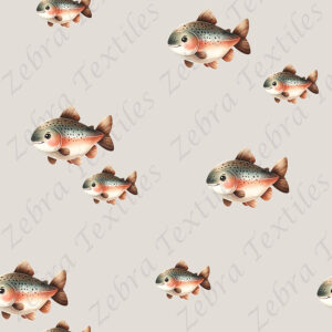 Truite arc-en-ciel fond taupe