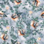 Escargot et lunette fond nuage