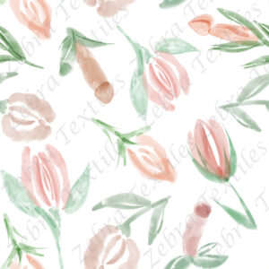 Fleur érotique fond blanc