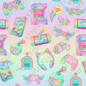 Gamer arc-en-ciel fond arc-en-ciel