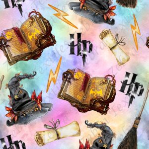 Magicien fond multicolore