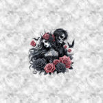 Amour gothique fond grunge