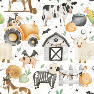 Animaux de la ferme halloween