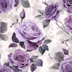 Rose mauve et feuillage