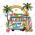 Summer vibes fond blanc