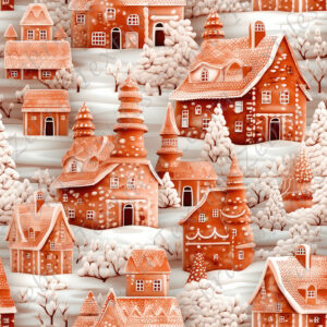 Maison de Noël et arbre blanc