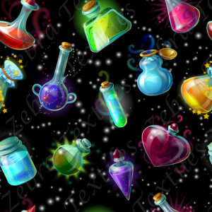 Potion magique fond noir