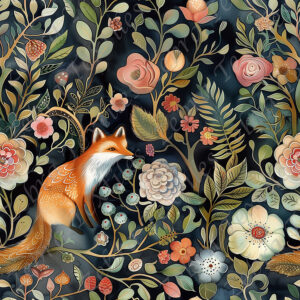 Renard et fleur