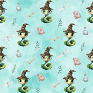 Serpent et potion fond aqua