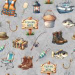 Voyage de pêche fond gris