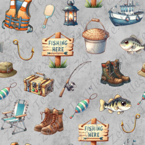 Voyage de pêche fond gris
