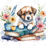 Chien et livre