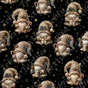 Gnome beige lainage fond lainage étoile dorée