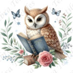 Hibou et livre