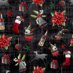 Noël creepy fond noir