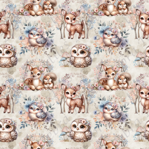 Animaux de la forêt pastel