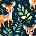 Bambi en forêt