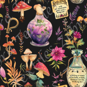 Champignon et vase maléfique