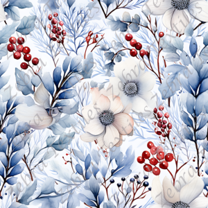 Fleur hivernale et fruit rouge
