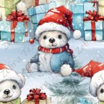 Ours polaire et cadeau