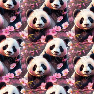Panda et fleur de cerisier 1