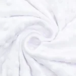 Minky dot blanc