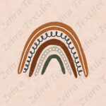 Arc-en-ciel boho fond beige