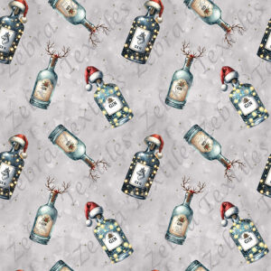 Gin Noël fond gris