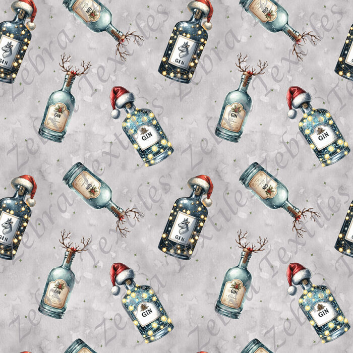 Gin Noël fond gris