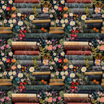 Livre brodé et fleur sauvage