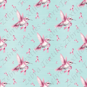 Colibri cancer fond aqua