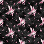 Colibri cancer fond noir