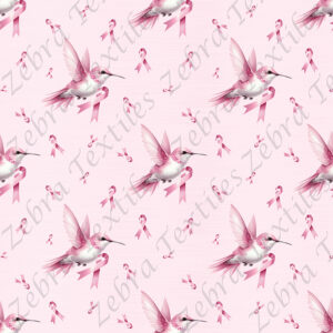 Colibri cancer fond rose
