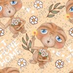Extraterrestre fond beige