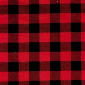 Plaid noir et rouge