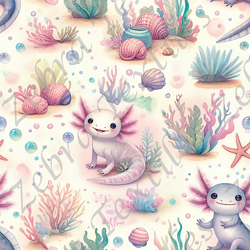 Axolotl fond de la mer