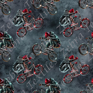 Bmx rouge fond béton