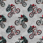 Bmx rouge fond gris