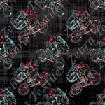 Bmx rouge fond noir