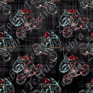 Bmx rouge fond noir
