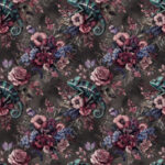 Caméléon floral rosé mauve