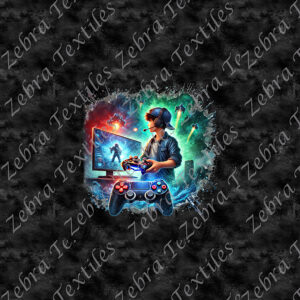 Gamer coloré fond noir