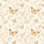 Papillon et fleur neutre