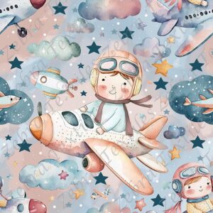 Aviateur dans les nuages
