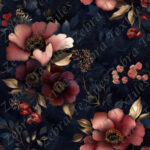 Floral rosé chic