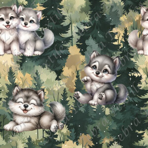 Loup en forêt